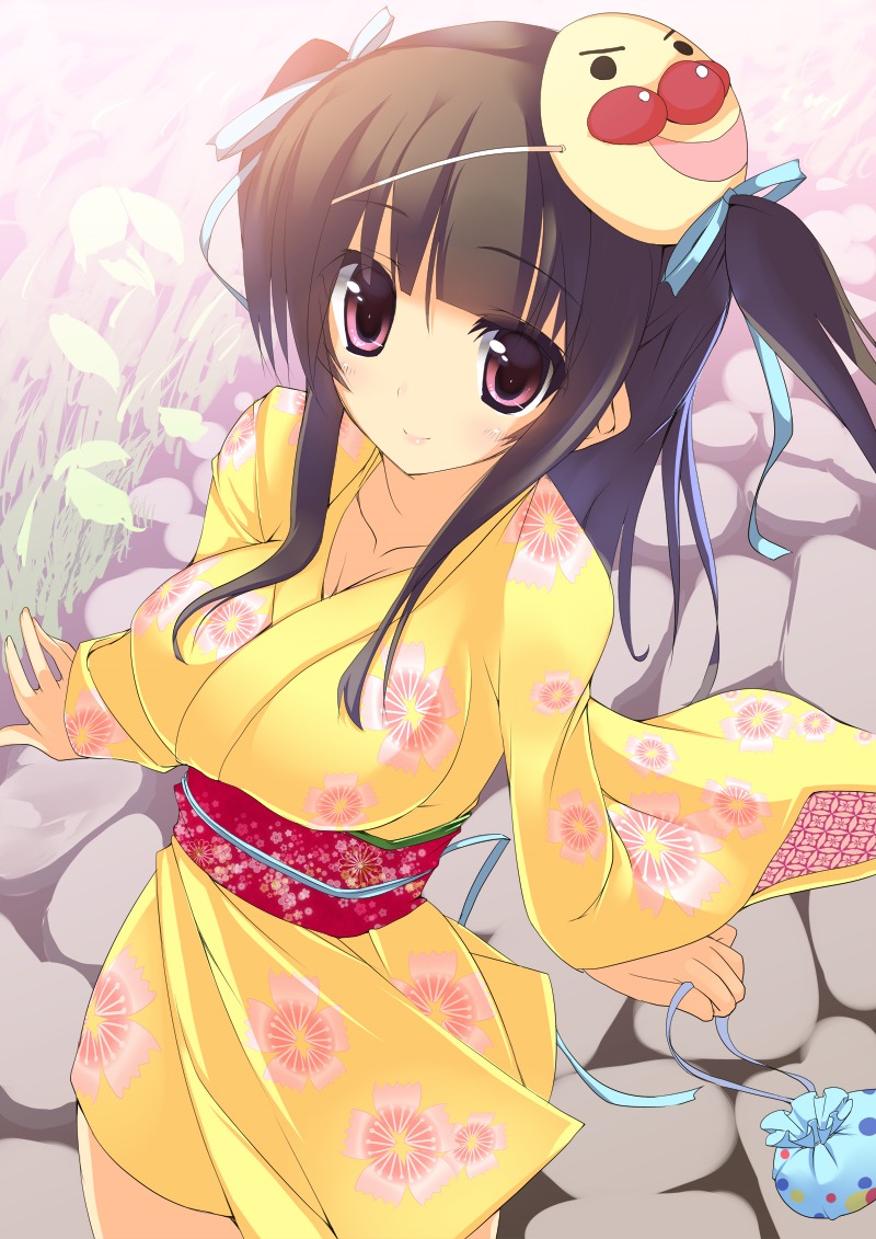 cleavage, ikusan, yukata