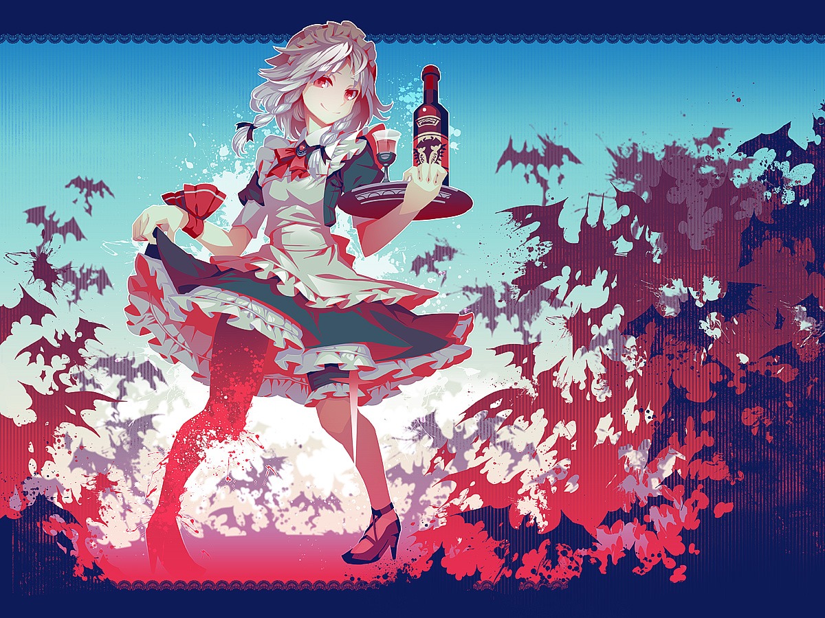 izayoi_sakuya, maid, touhou, zounose