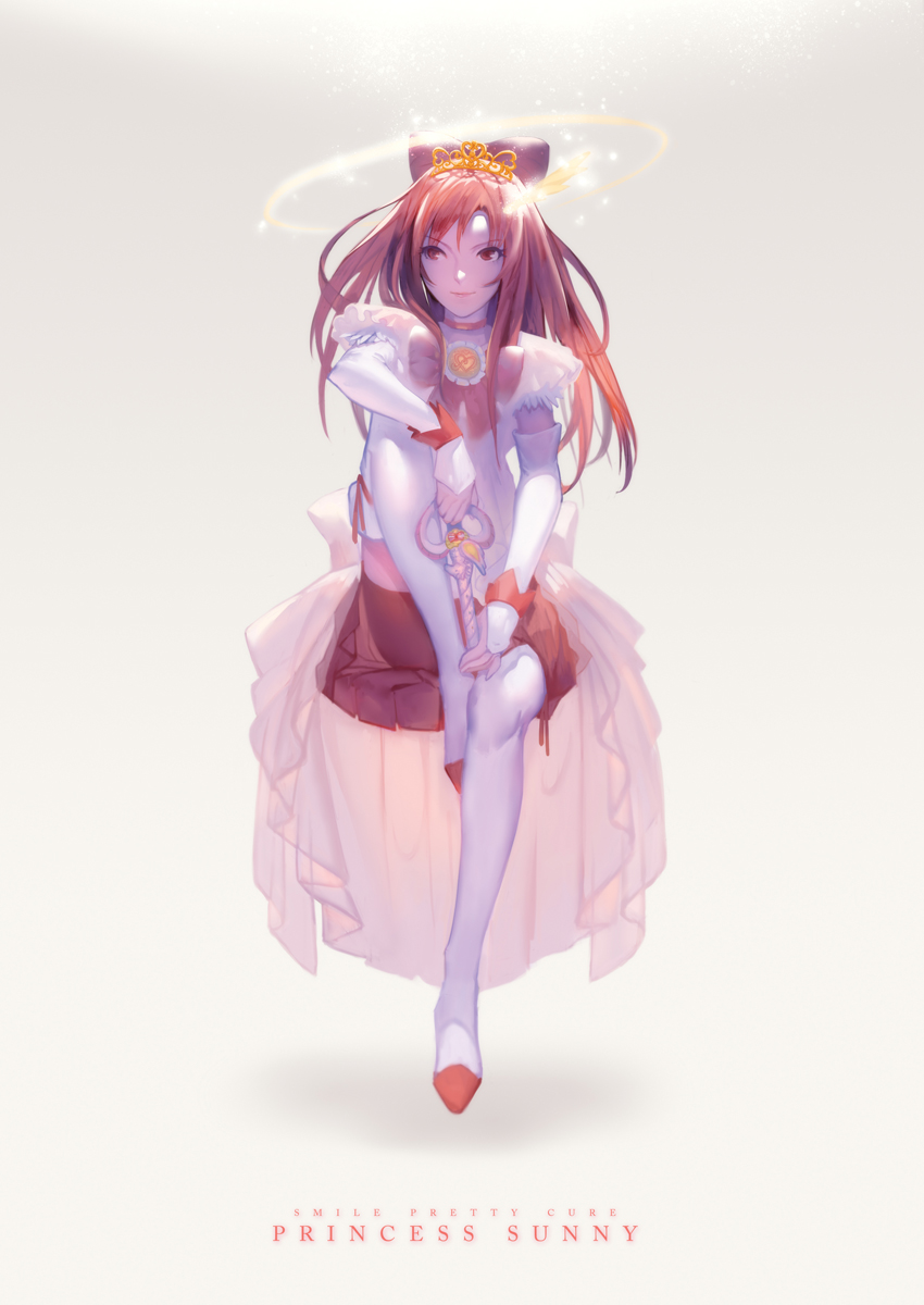 ekao, hino_akane, precure, smile_precure!, thighhighs