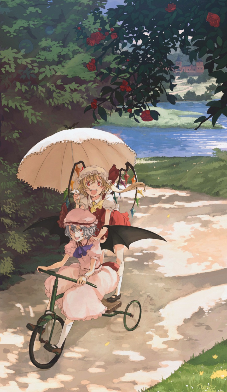 cosmic, flandre_scarlet, remilia_scarlet, touhou