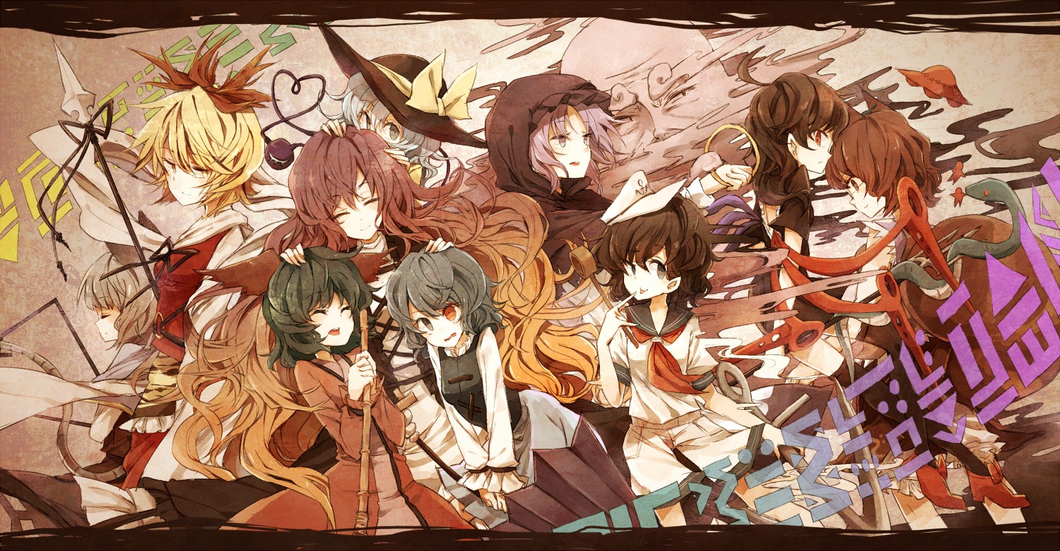 futatsuiwa_mamizou, hijiri_byakuren, hisona, houjuu_nue, kasodani_kyouko, kumoi_ichirin, murasa_minamitsu, nazrin