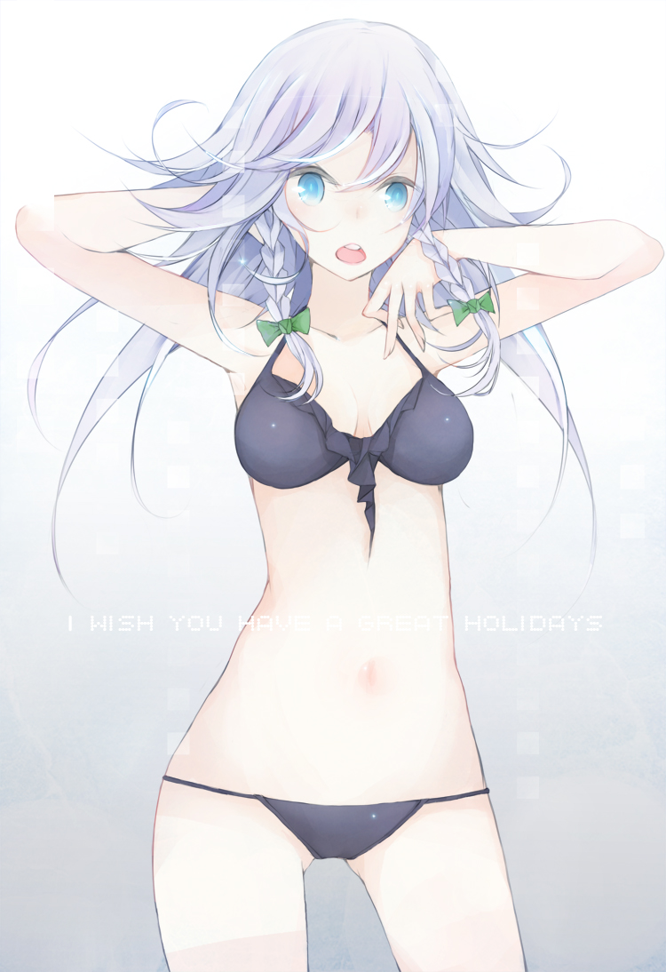 bikini, izayoi_sakuya, swimsuits, touhou, zweplus
