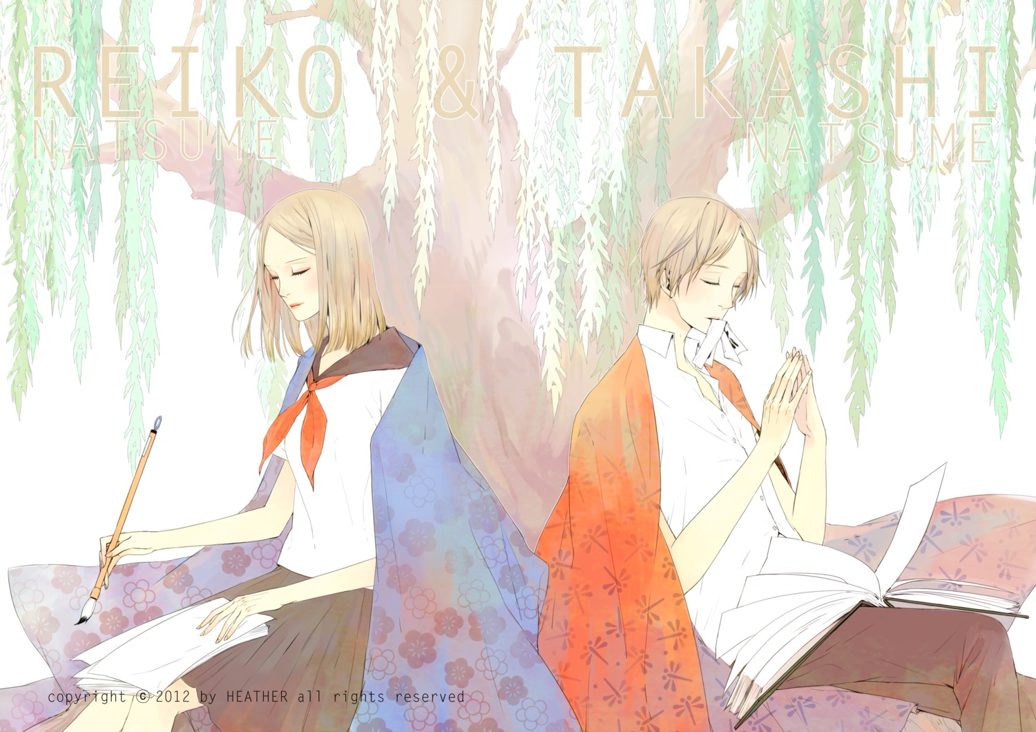heather37, natsume_reiko, natsume_takashi, natsume_yuujinchou, seifuku