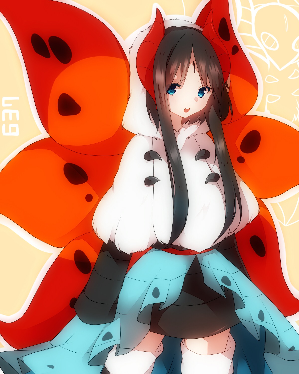 anthropomorphization, horns, pokemon, takeshima_eku, volcarona