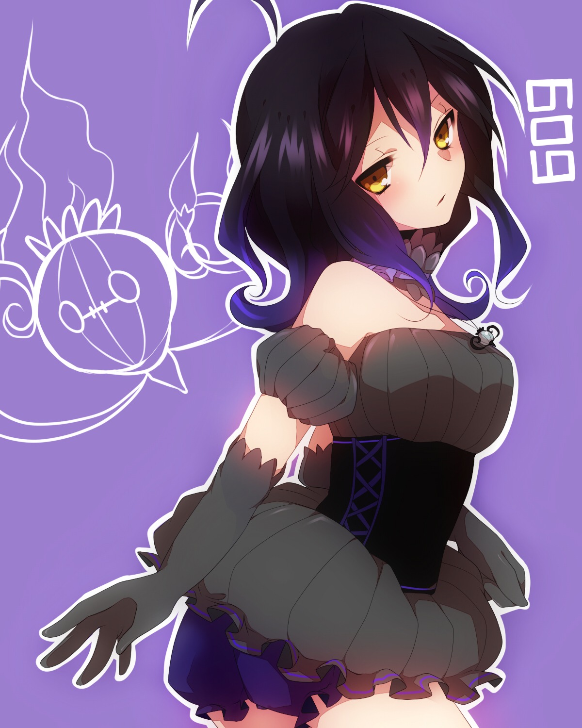anthropomorphization, chandelure, pokemon, takeshima_eku