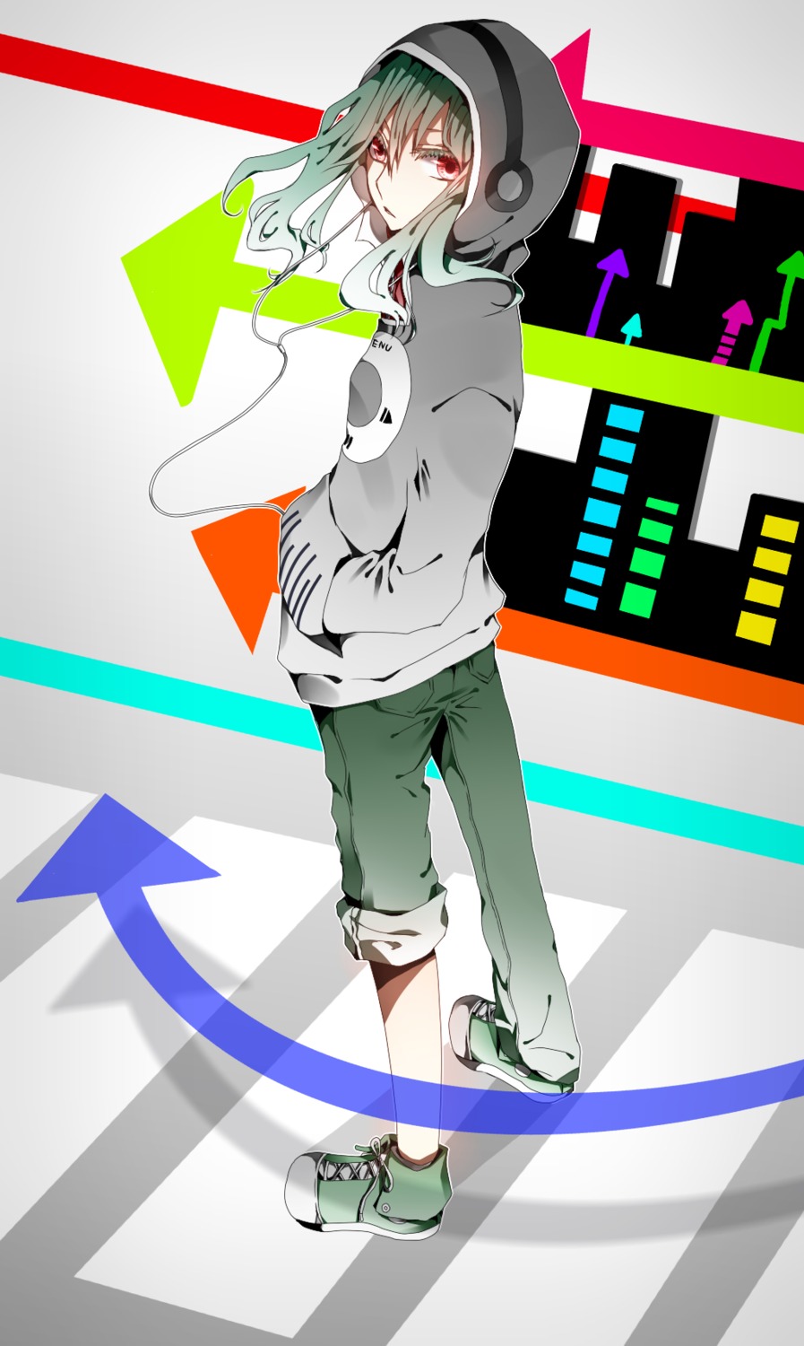 hakuri, headphones, kido_tsubomi, vocaloid