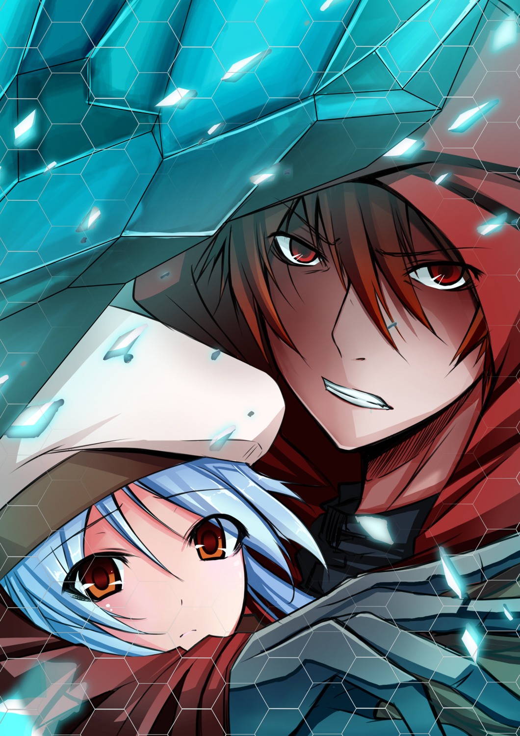 aki_ii, carol_(guilty_crown), guilty_crown, guilty_crown:_lost_christmas, scrooge_(guilty_crown)