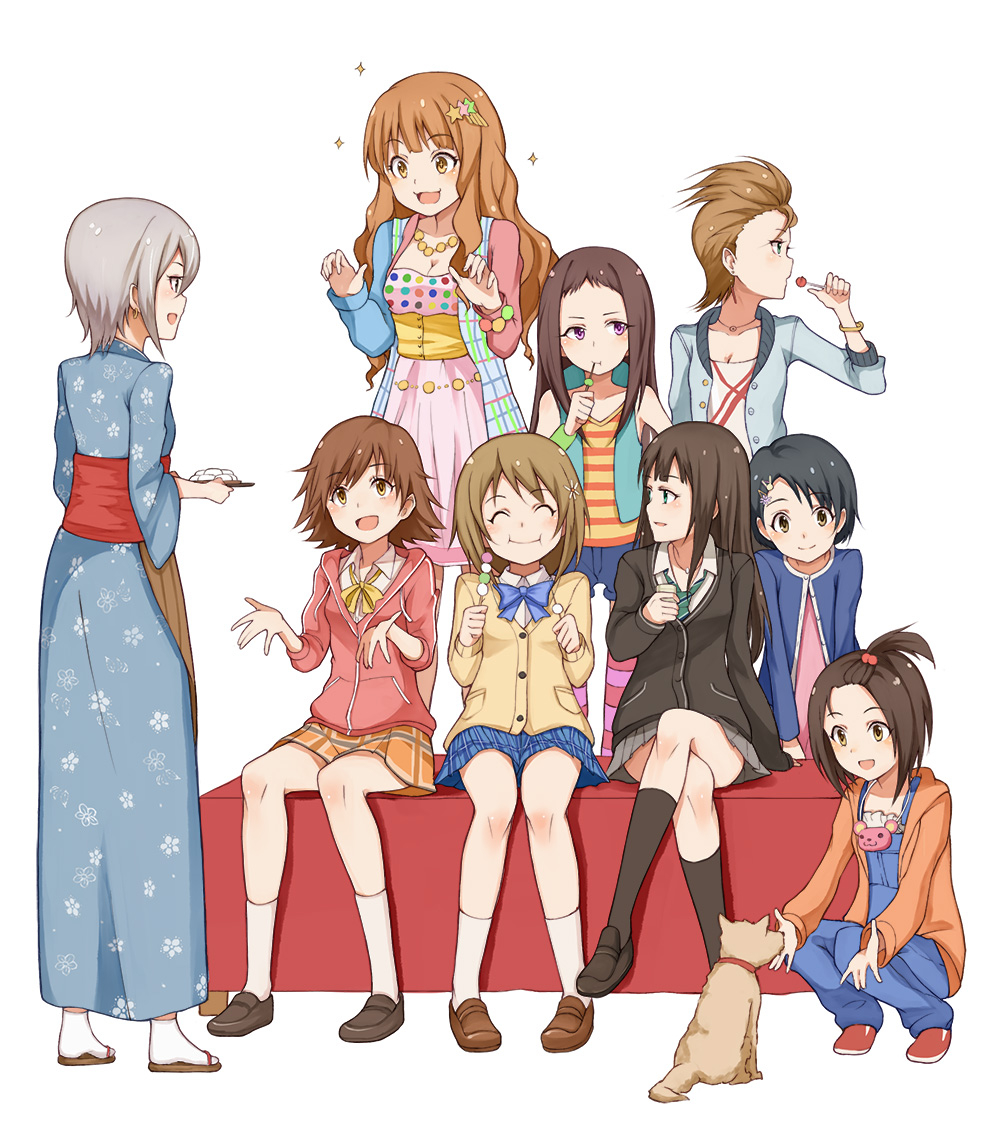 honda_mio, kimura_natsuki, koseki_reina, mimura_kanako, moroboshi_kirari, sasaki_chie, seifuku, shibuya_rin