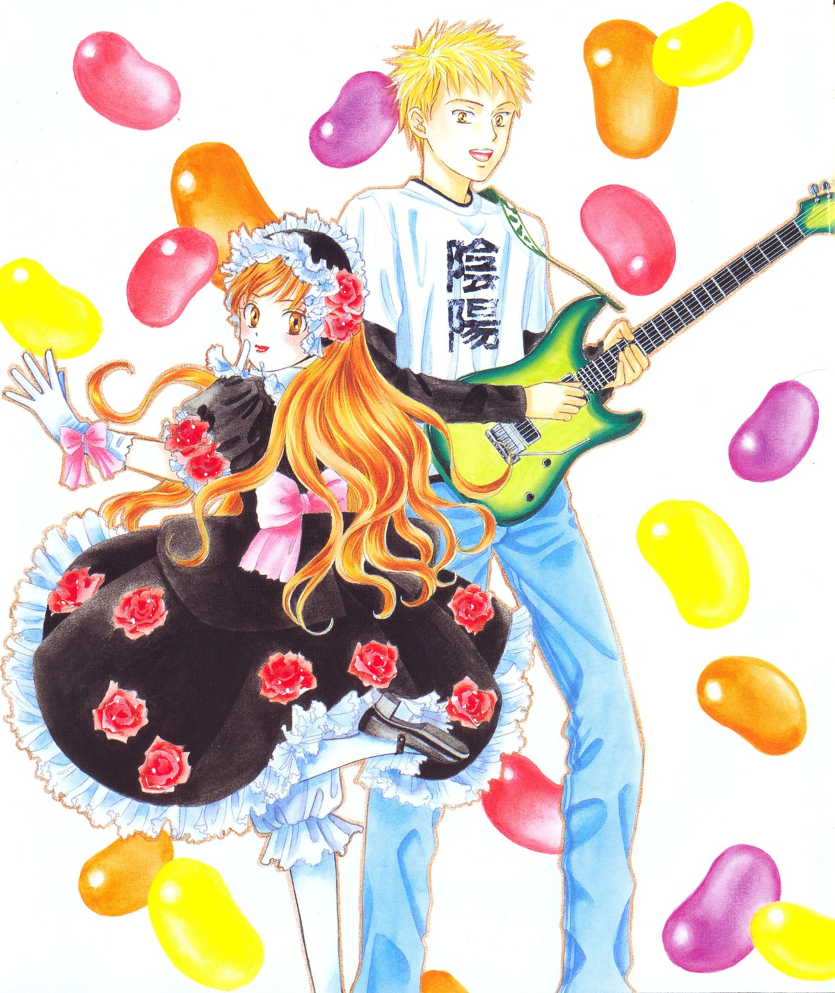 bloomers, guitar, ikeda_kazuma, kare_kano, kareshi_kanojo_no_jijou, shibahime_tsubasa, tsuda_masami
