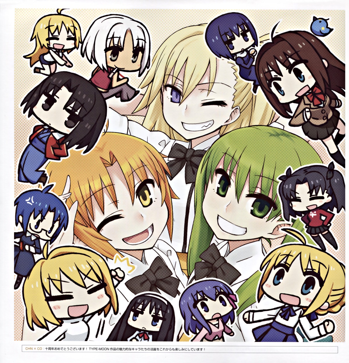 aozaki_aoko, arcueid_brunestud, artoria_pendragon_(fate), canaan, canaan_(character), chan×co, chibi, ciel