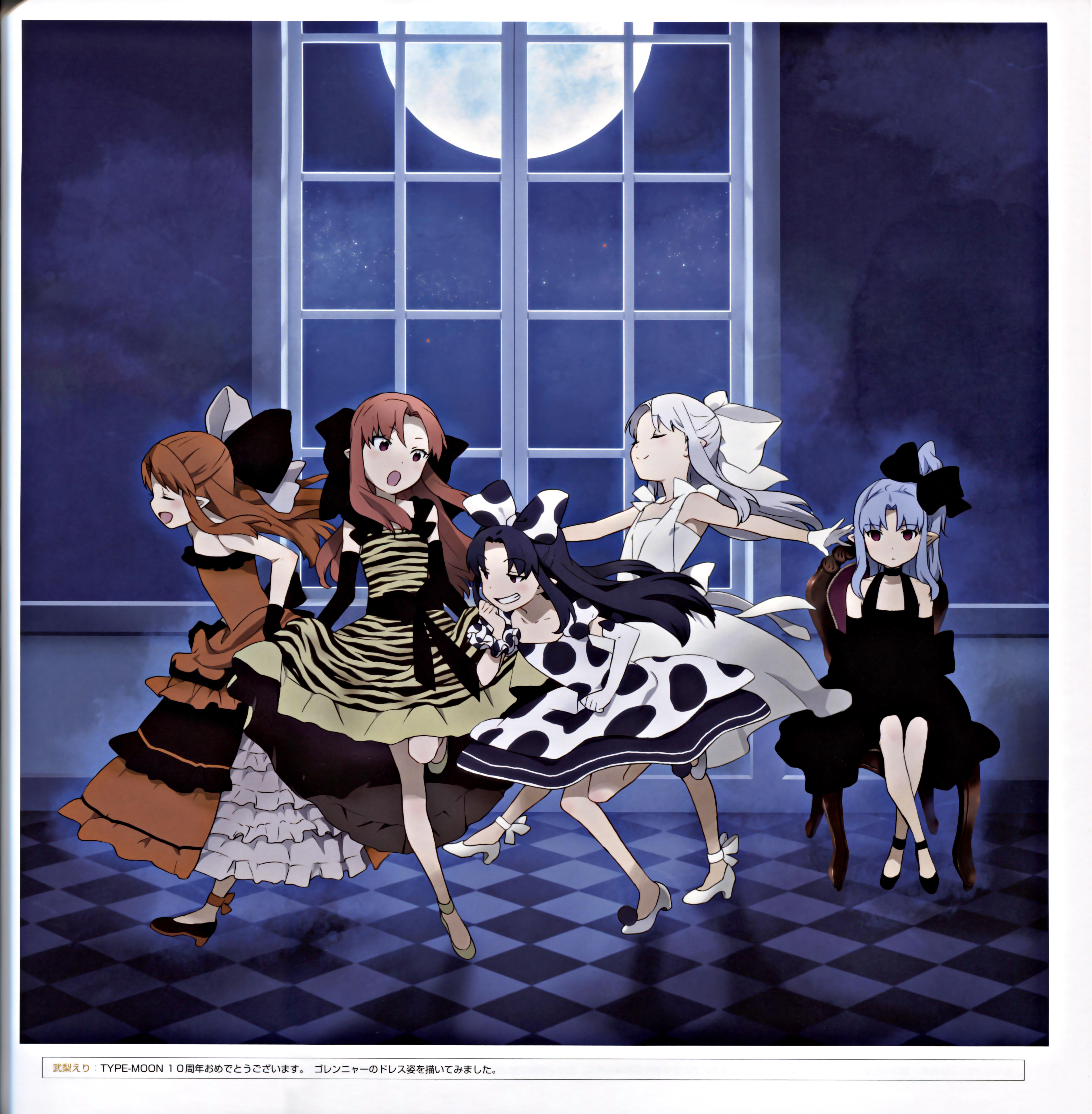 binding_discoloration, dress, len, takenashi_eri, type-moon, white_len