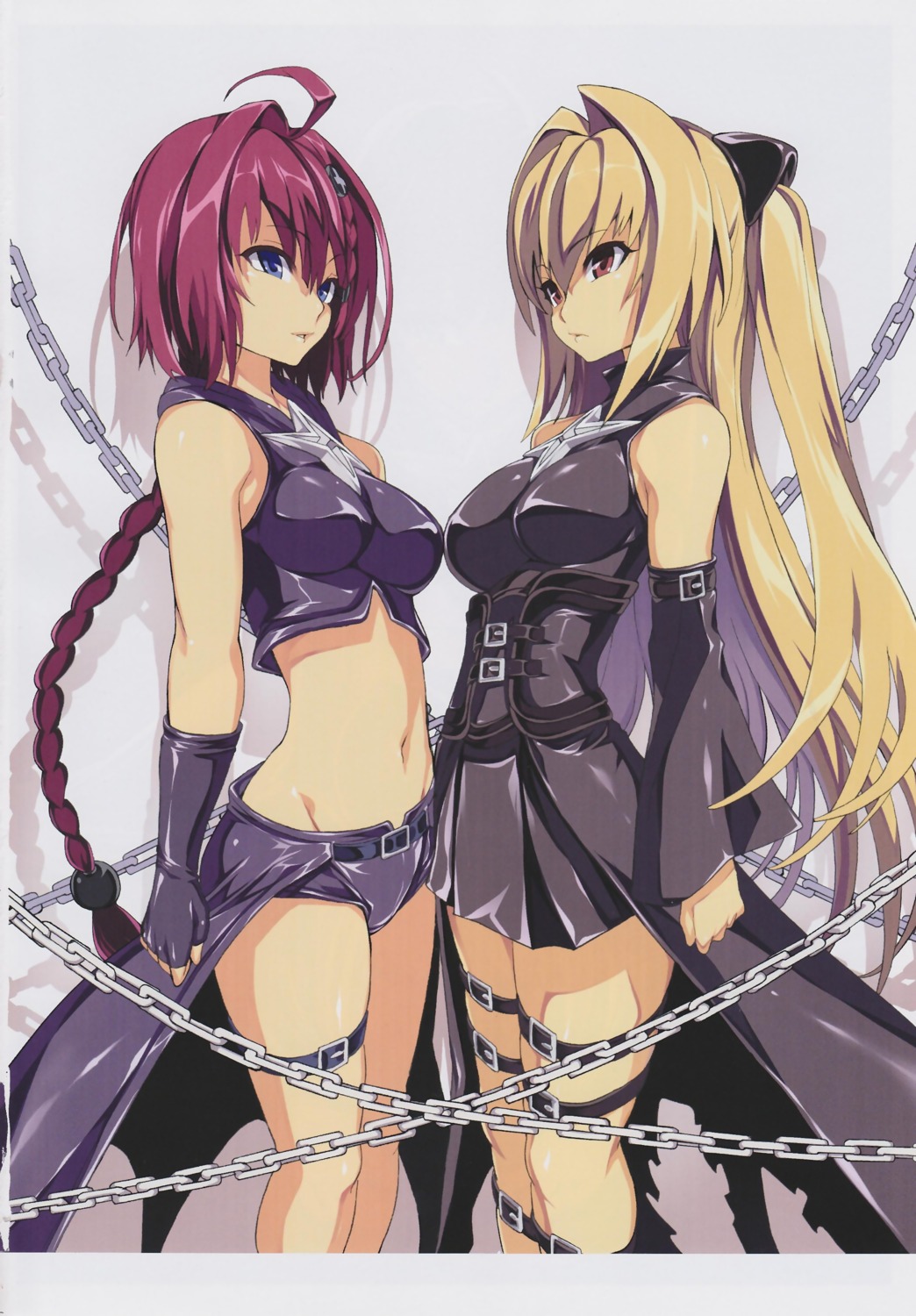dairiseki, garter, hakaba, konjiki_no_yami, kurosaki_mea, scanning_artifacts, to_love_ru, to_love_ru_darkness
