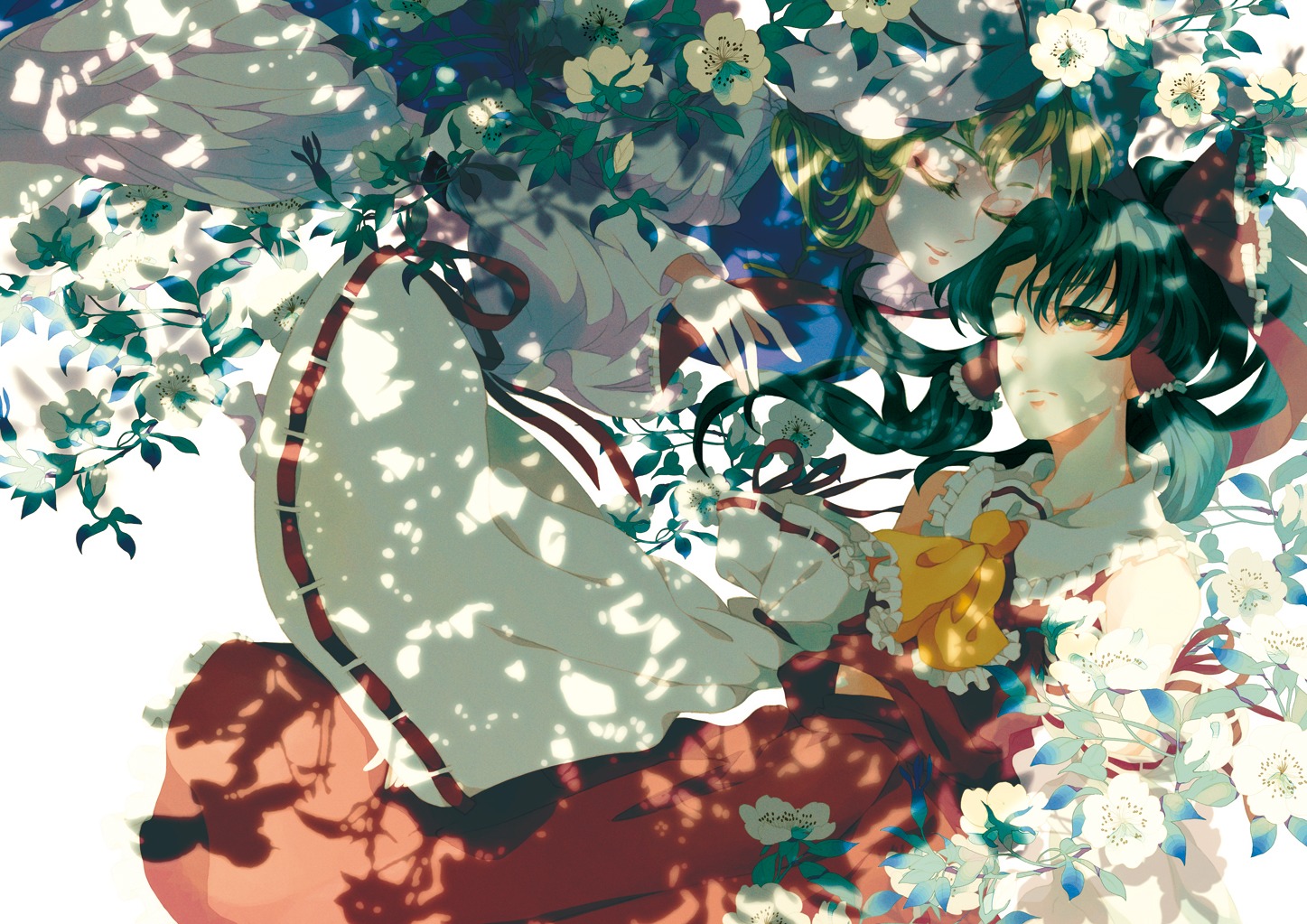hakurei_reimu, pepepo, touhou, yakumo_yukari