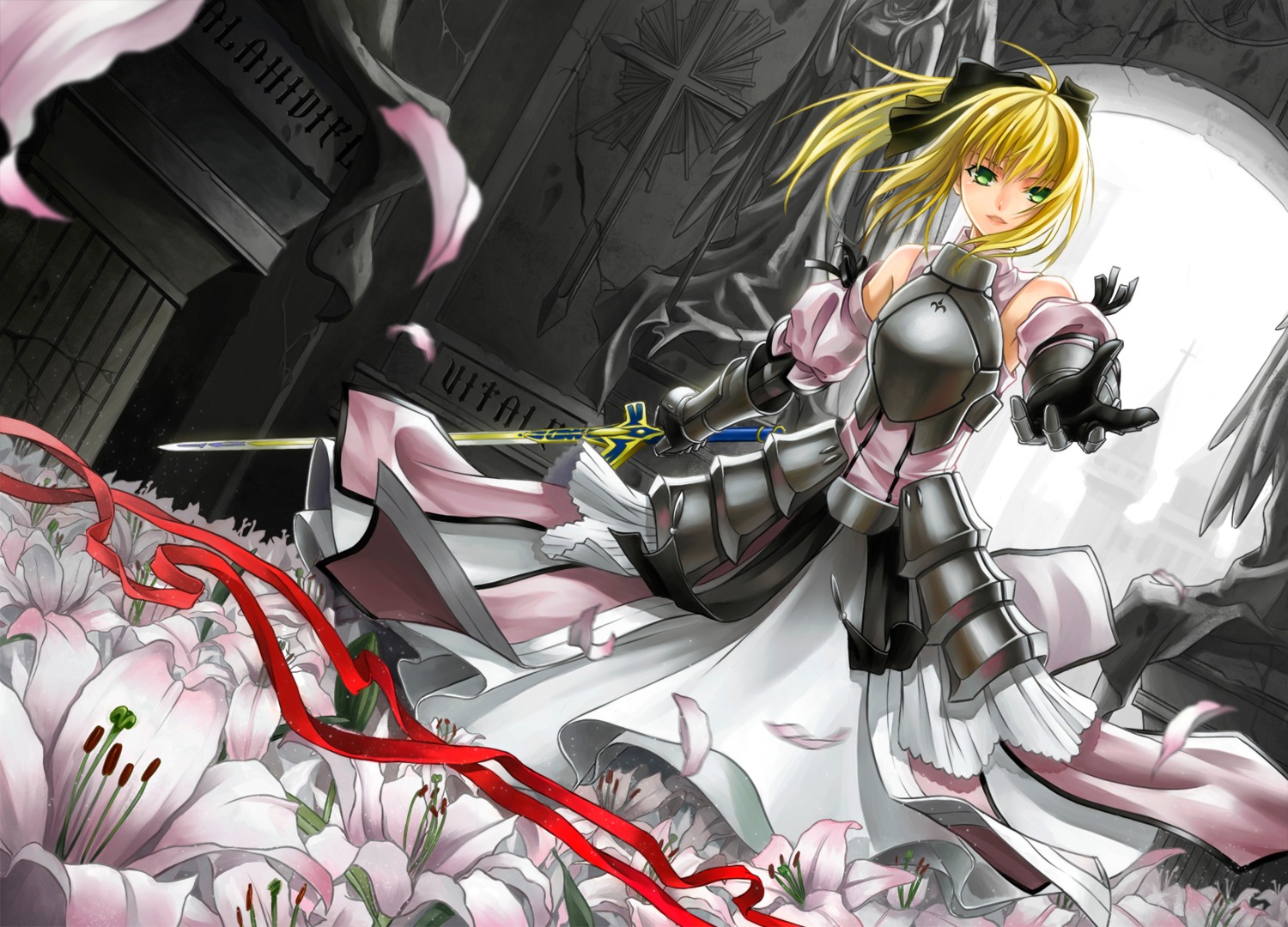 armor, artoria_pendragon_(fate), cross_akiha, fate/stay_night, fate/unlimited_codes, sword