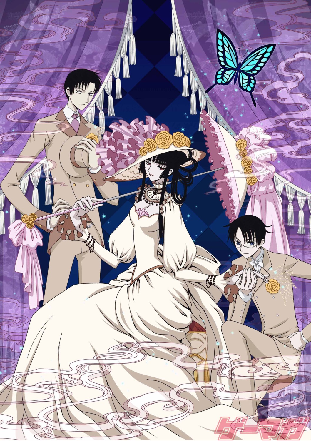 doumeki_shizuka, ichihara_yuuko, watanuki_kimihiro, xxxholic