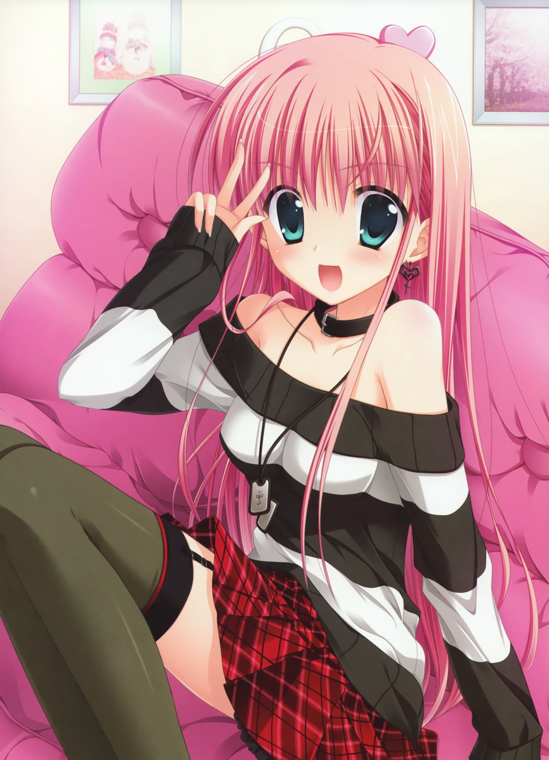 azuma_yoru, chimaro, hatsuyuki_sakura, saga_planets, stockings, thighhighs