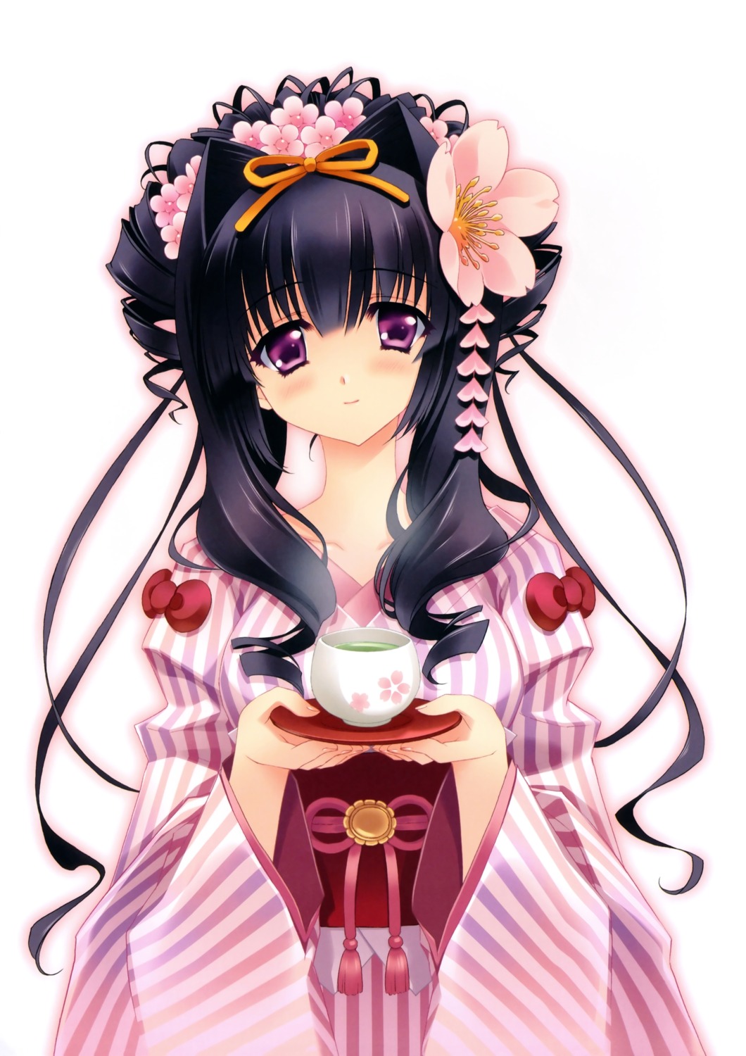 carnelian, hello_kitty, japanese_clothes, miyabi_sakuya