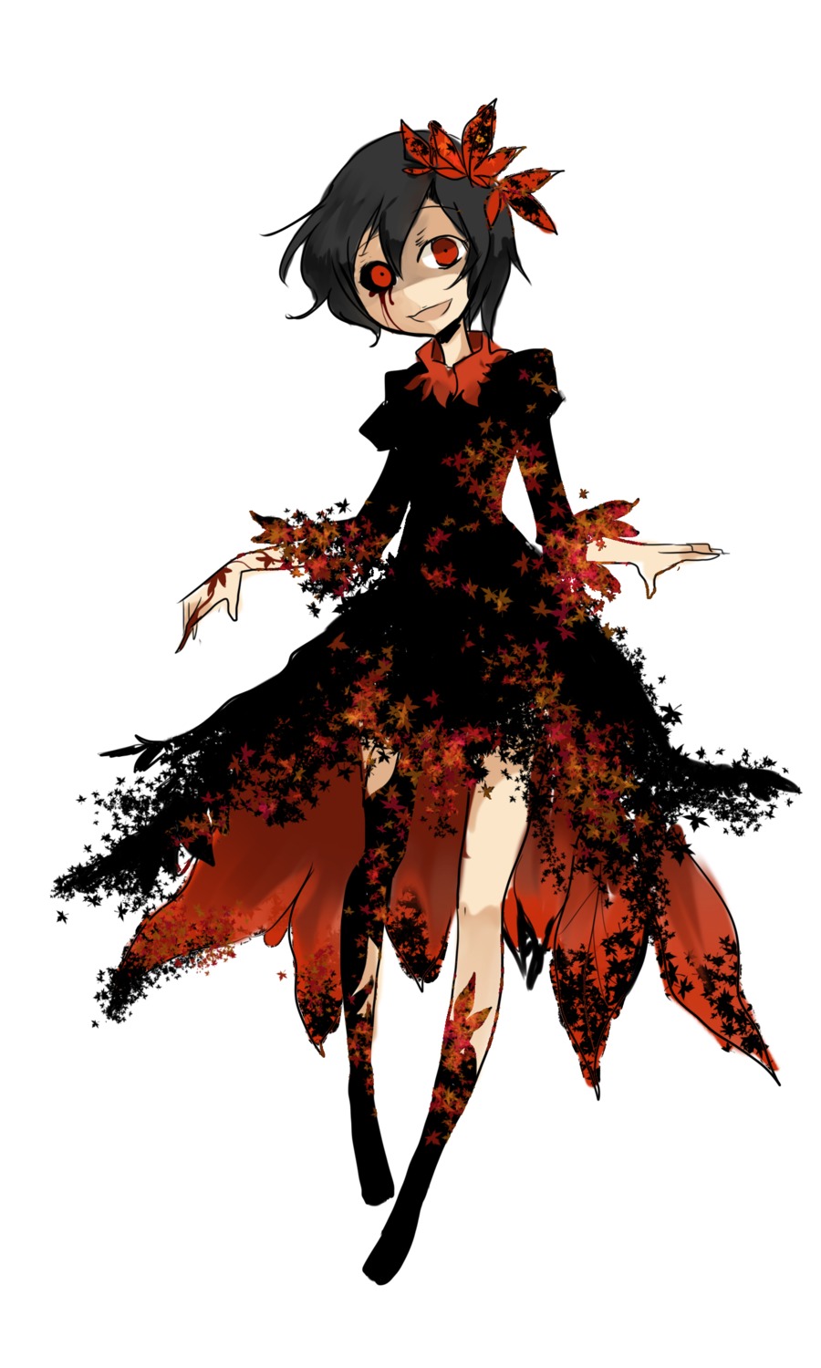 aki_shizuha, blood, shigureru, touhou