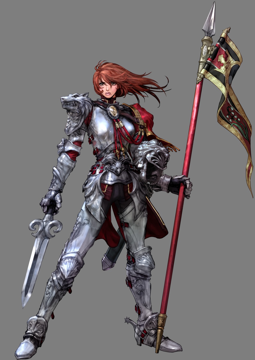 armor, hilde, kawano_takuji, soul_calibur, soul_calibur_iv, sword, transparent_png