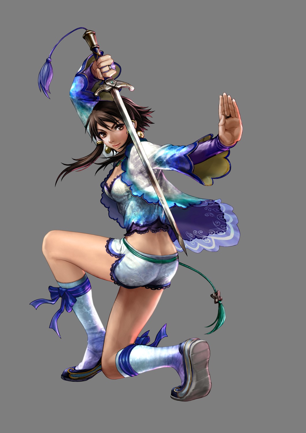 chai_xianghua, kawano_takuji, namco, soul_calibur, soul_calibur_iv, sword, transparent_png, weapon