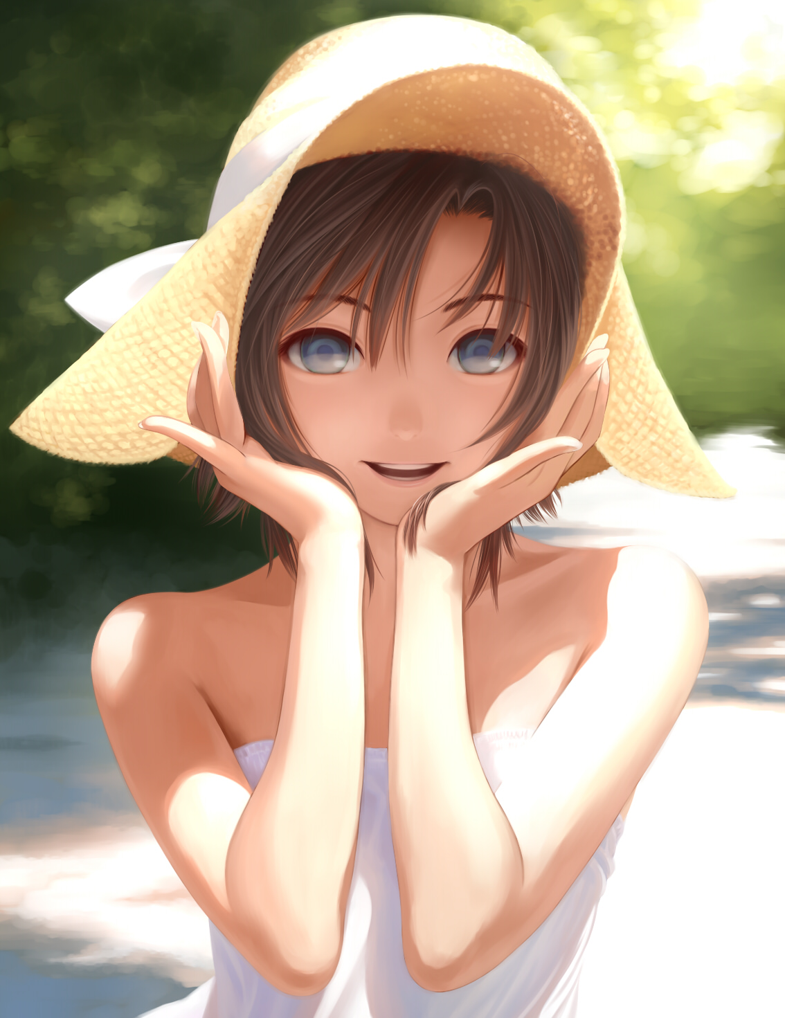 dress, kikuchi_makoto, nekopuchi, summer_dress, the_idolm@ster
