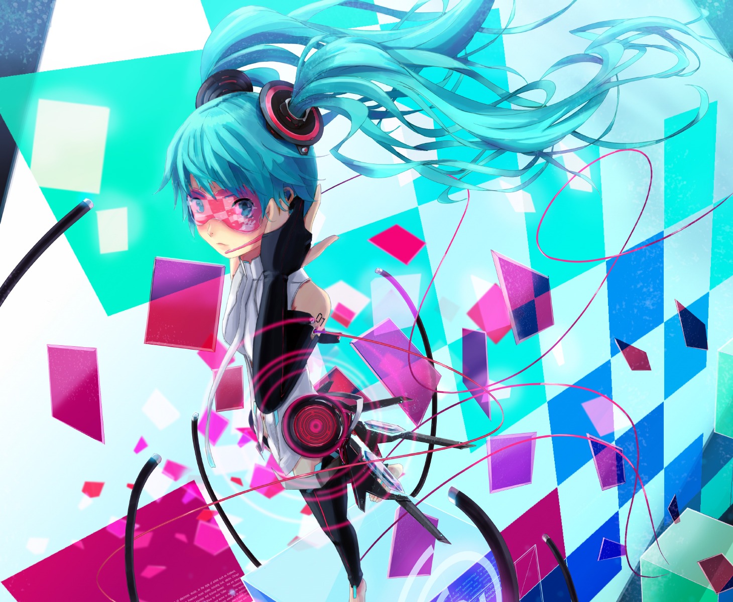 hatsune_miku, miku_append, thighhighs, vocaloid, vocaloid_append, zk0