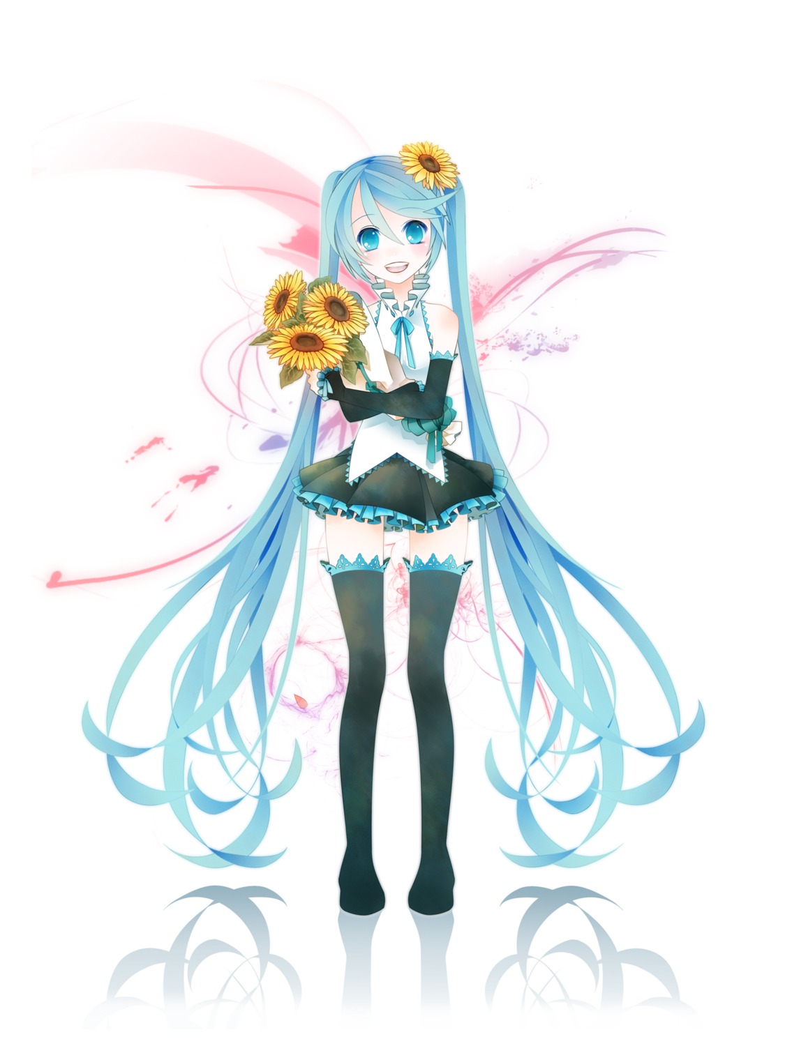 hatsune_miku, rkp, thighhighs, vocaloid