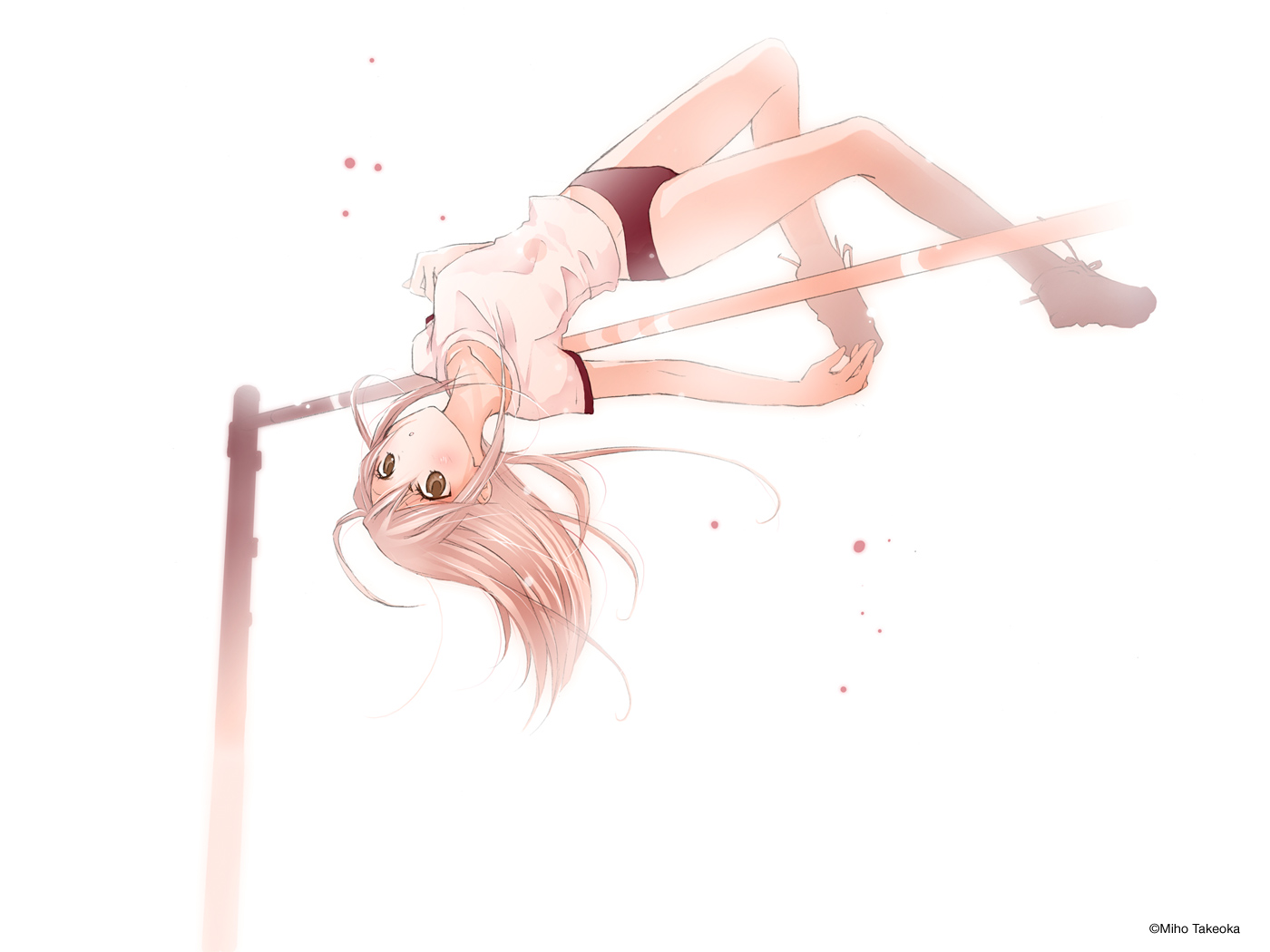 buruma, gym_uniform, hikaru_ga_chikyuu_ni_itakoro, takeoka_miho, wallpaper