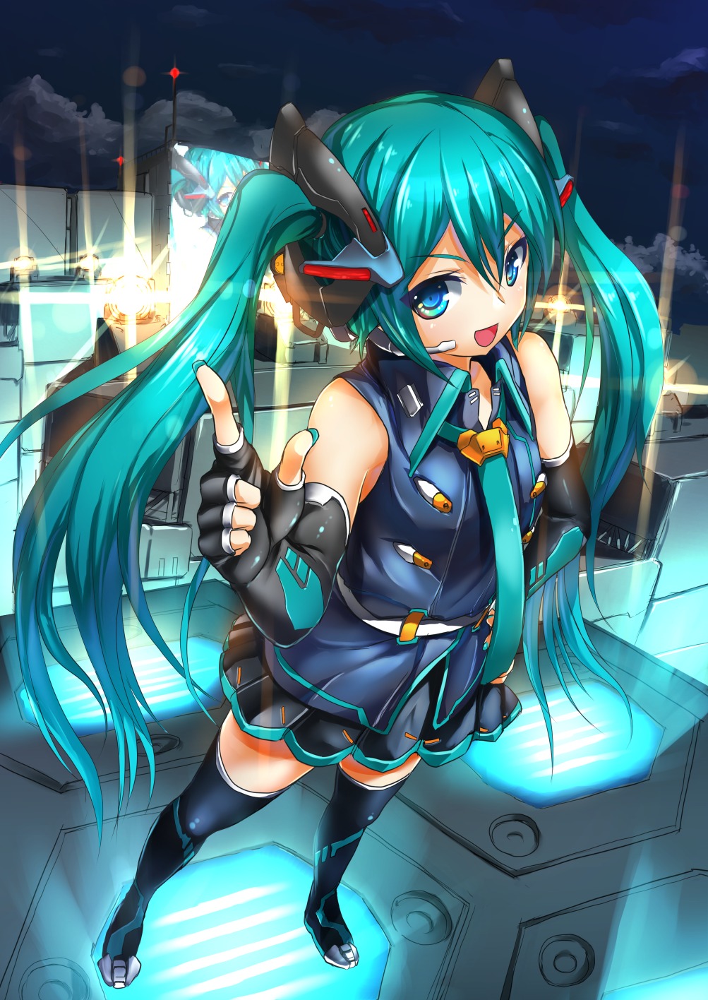 hatsune_miku, magu_(mugsfc), thighhighs, vocaloid