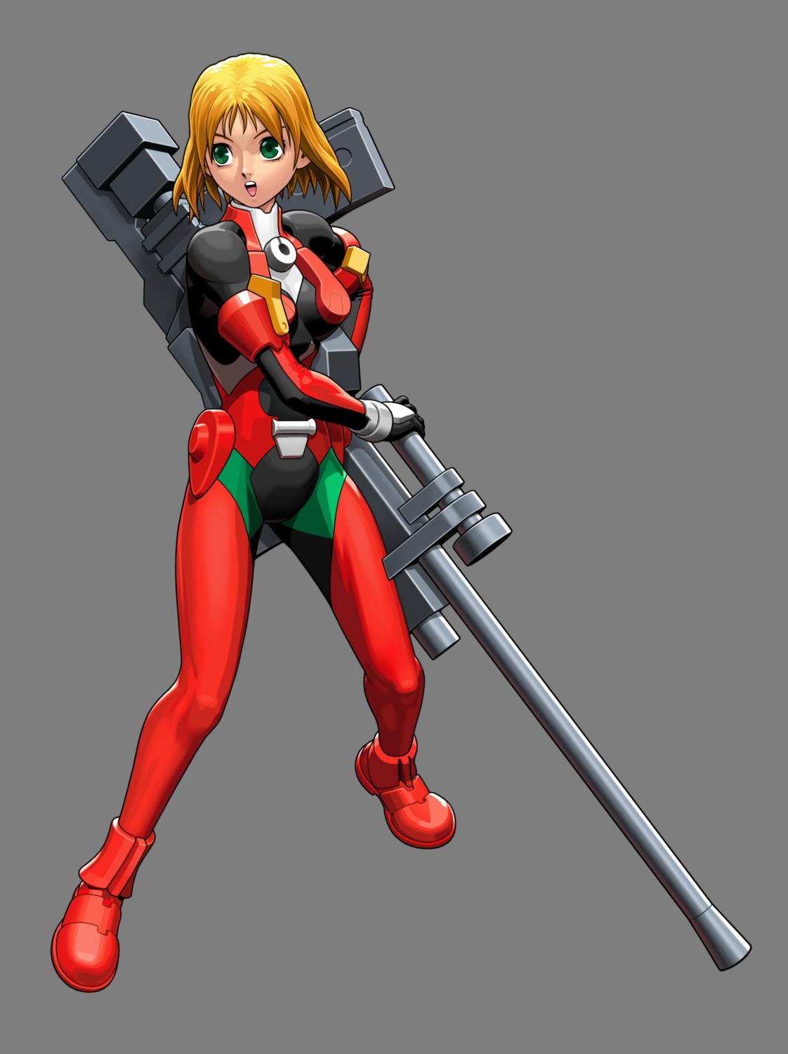 bodysuit, breasts, capcom, gun, omokane_saki, quiz_nanairo_dreams, shinkirou, tatsunoko_vs_capcom