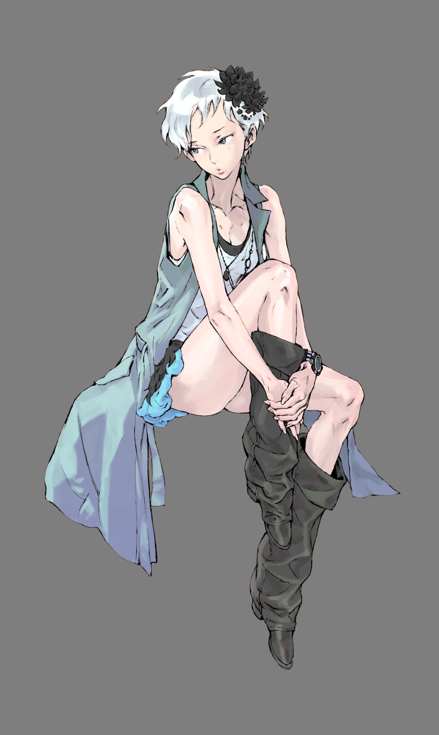 nishimura_kinu, phi_(vlr), transparent_png, virtue's_last_reward