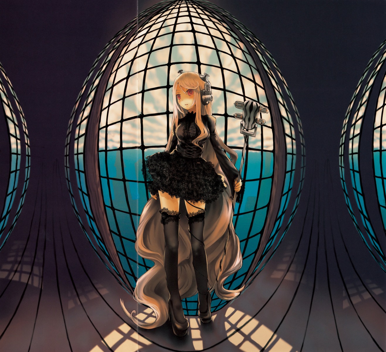 crease, headphones, john_hathway, thighhighs