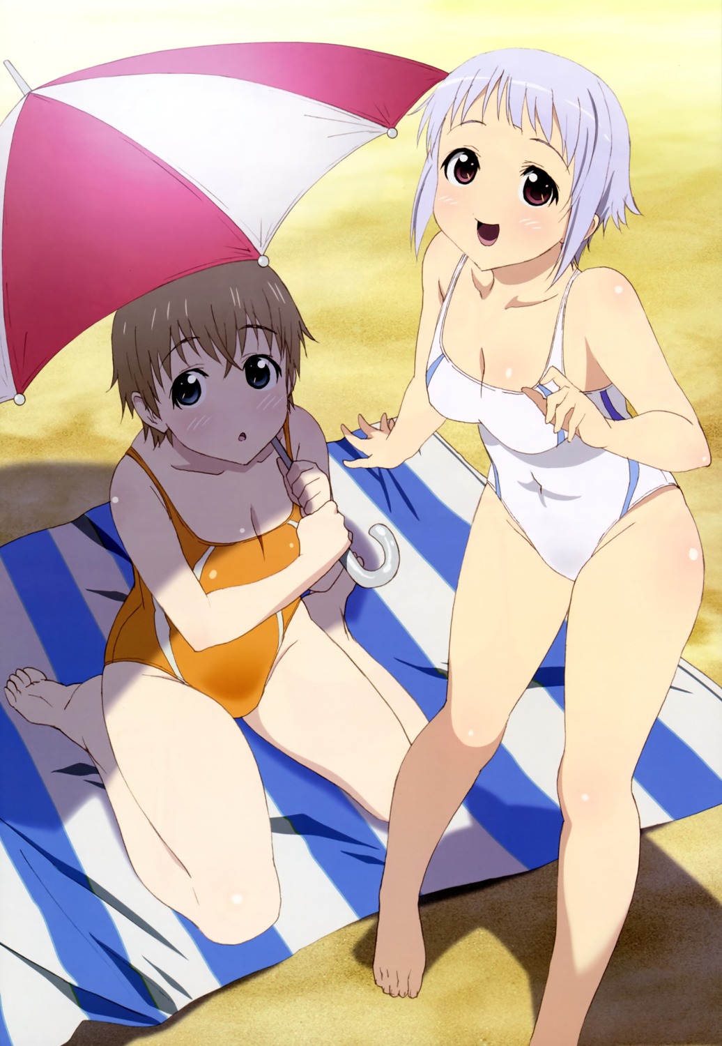 cleavage, eru_(l85a1), funko_(fnc), swimsuits, takami_akio, upotte!!