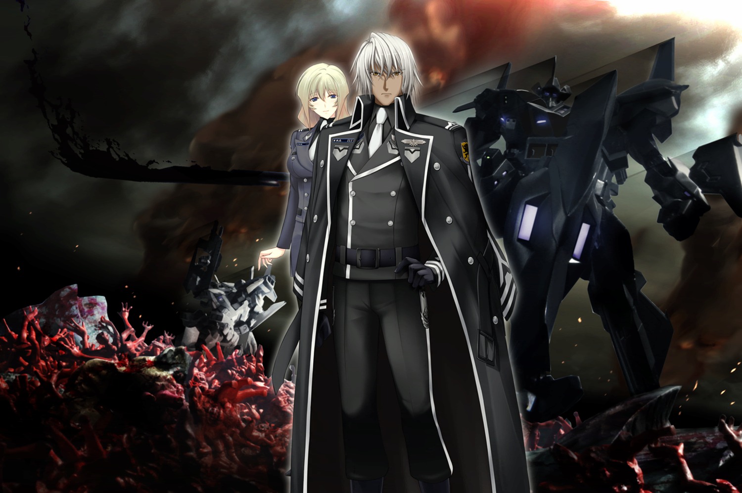 mecha, muv-luv, muv-luv_alternative, muv-luv_alternative_chronicles, sigelinde_von_fahrenhorst, uniform, wilfried_von_aichberger