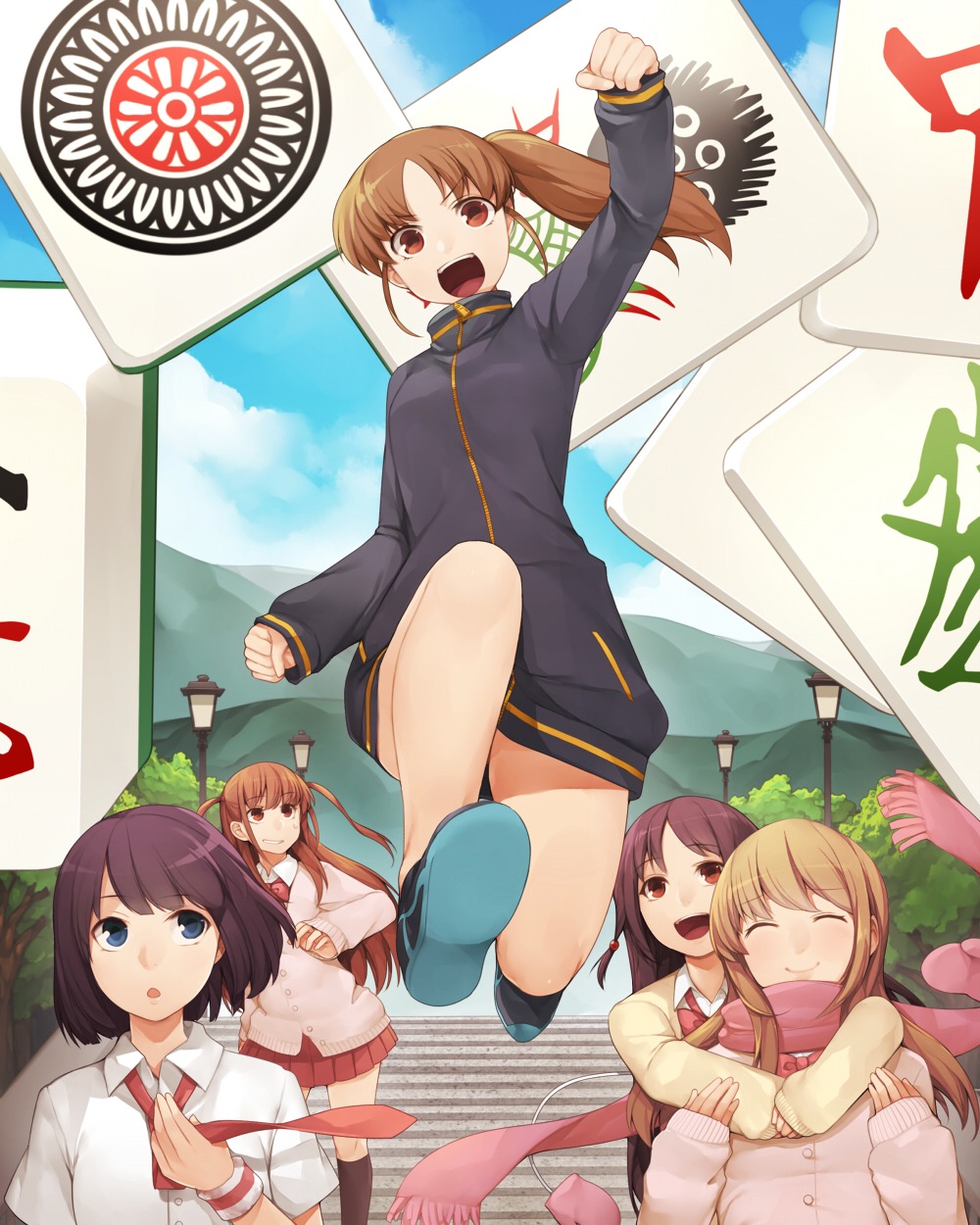 atarashi_ako, hitoto, matsumi_kuro, matsumi_yuu, sagimori_arata, saki, saki_achiga-hen, seifuku