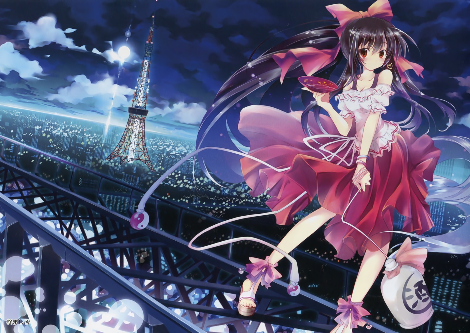 hakurei_reimu, hiiragi_mashiro, touhou