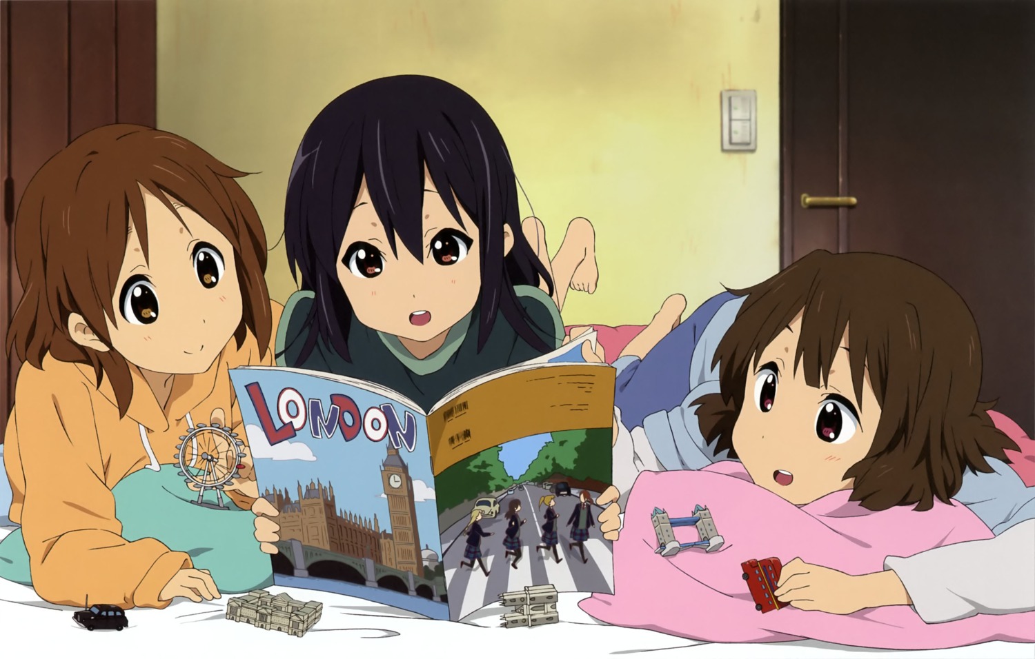 hirasawa_ui, k-on!, maruki_nobuaki, nakano_azusa, suzuki_jun