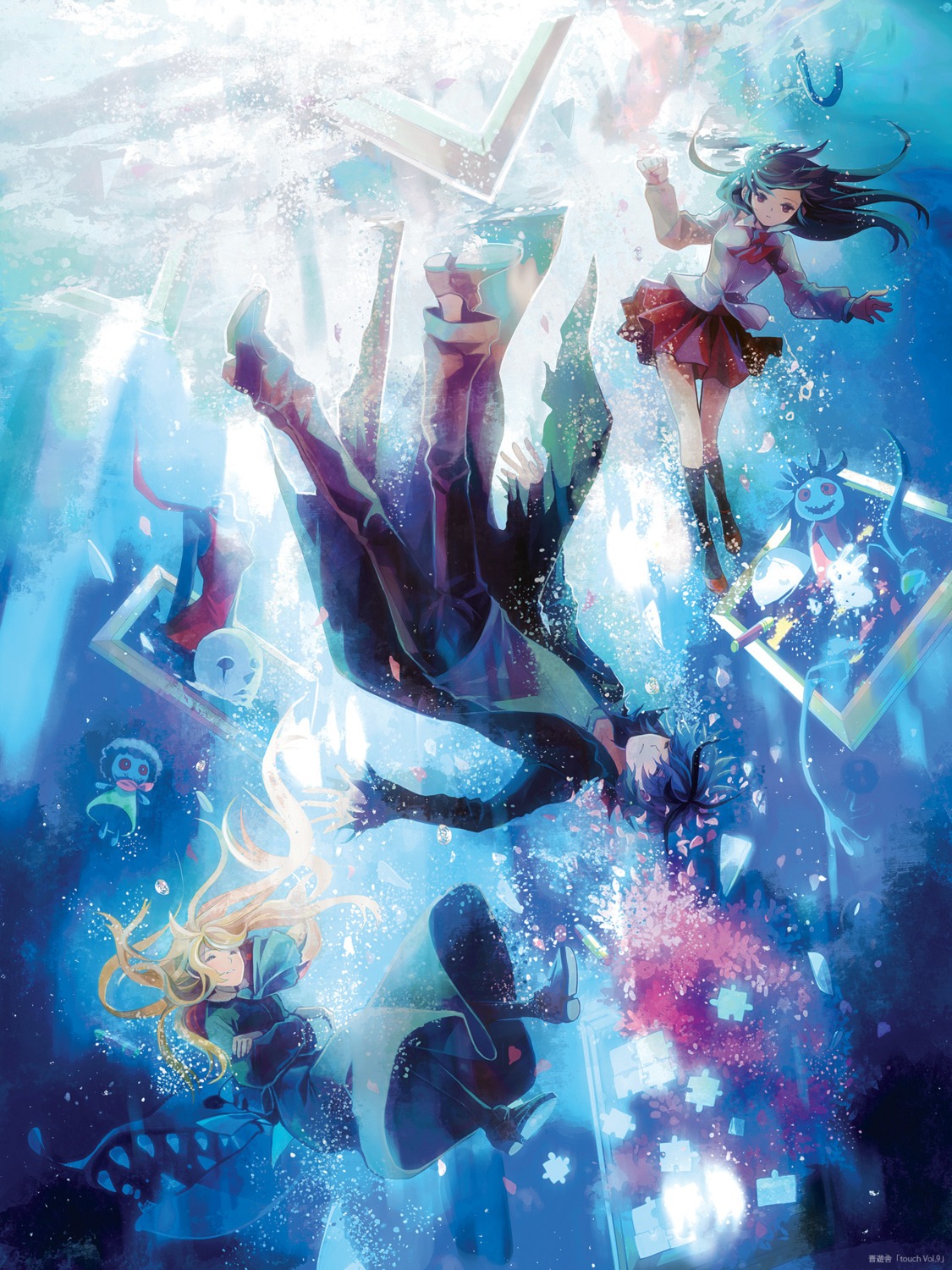 chris, dress, eve_(ib), garry_(ib), ib, mary_(ib), seifuku