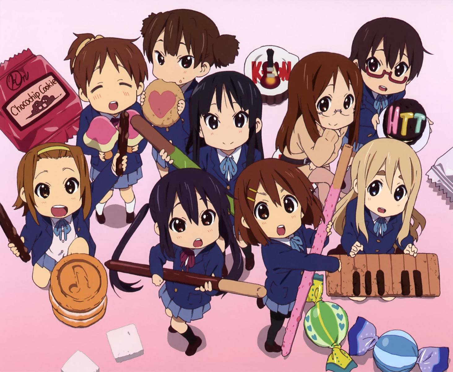 akiyama_mio, chibi, hirasawa_ui, hirasawa_yui, horiguchi_yukiko, k-on!, kotobuki_tsumugi, manabe_nodoka
