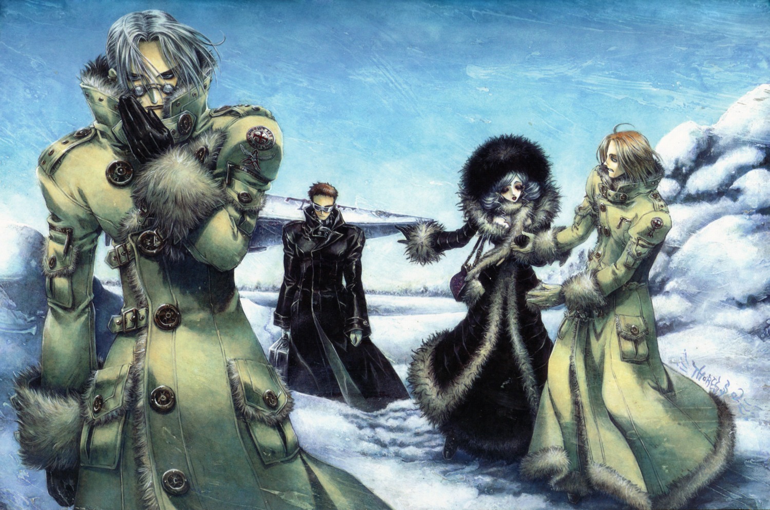 abel_nightroad, megane, thores_shibamoto, tres_iqus, trinity_blood