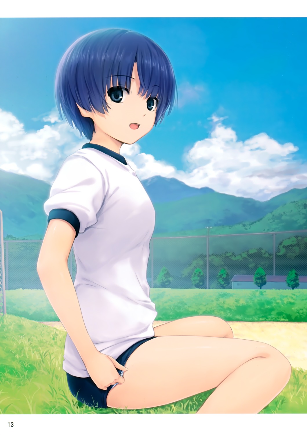 ano_natsu_de_matteru, buruma, coffee-kizoku, gym_uniform, royal_mountain, tanigawa_kanna