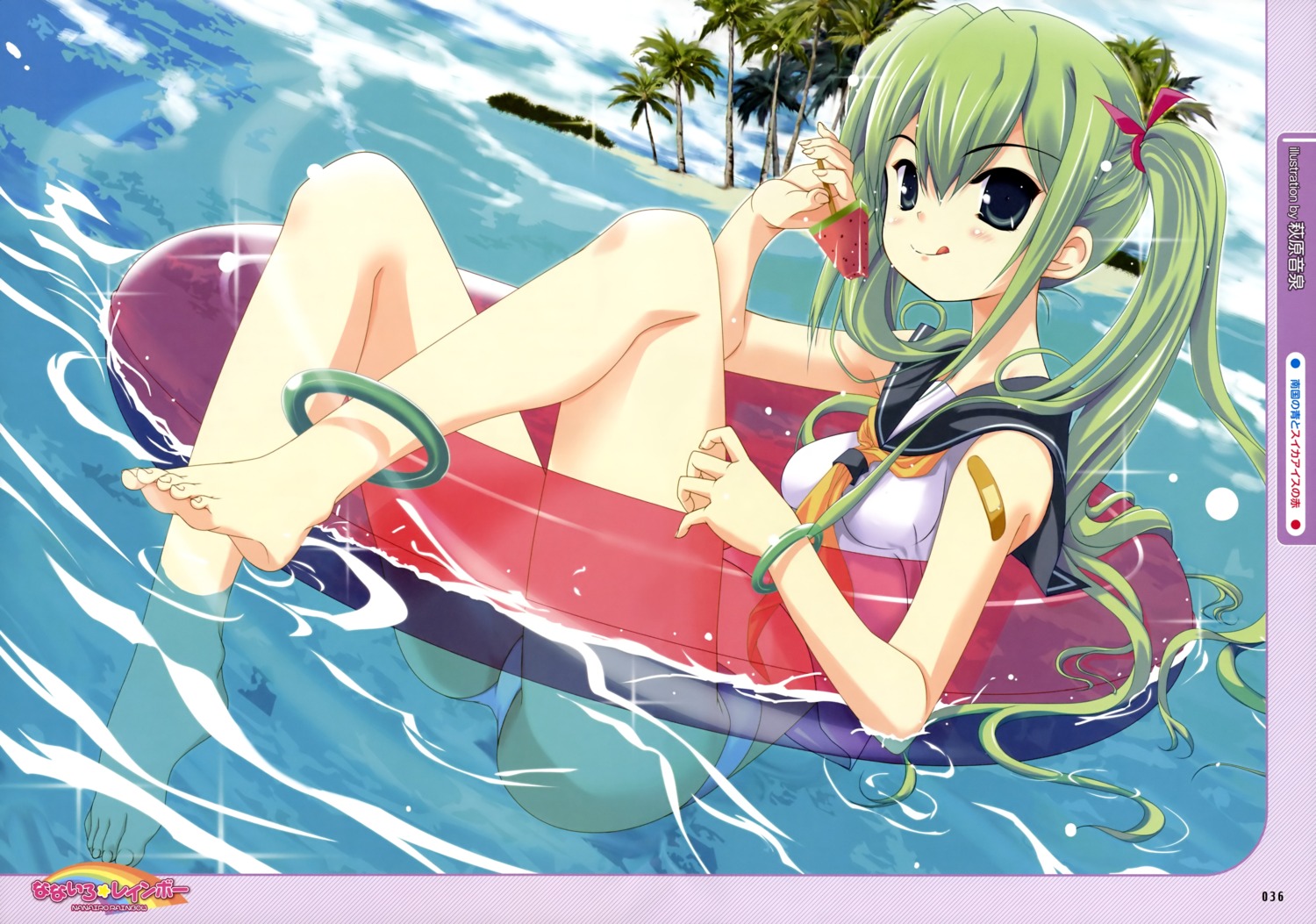 hagiwara_onsen, seifuku, swimsuits