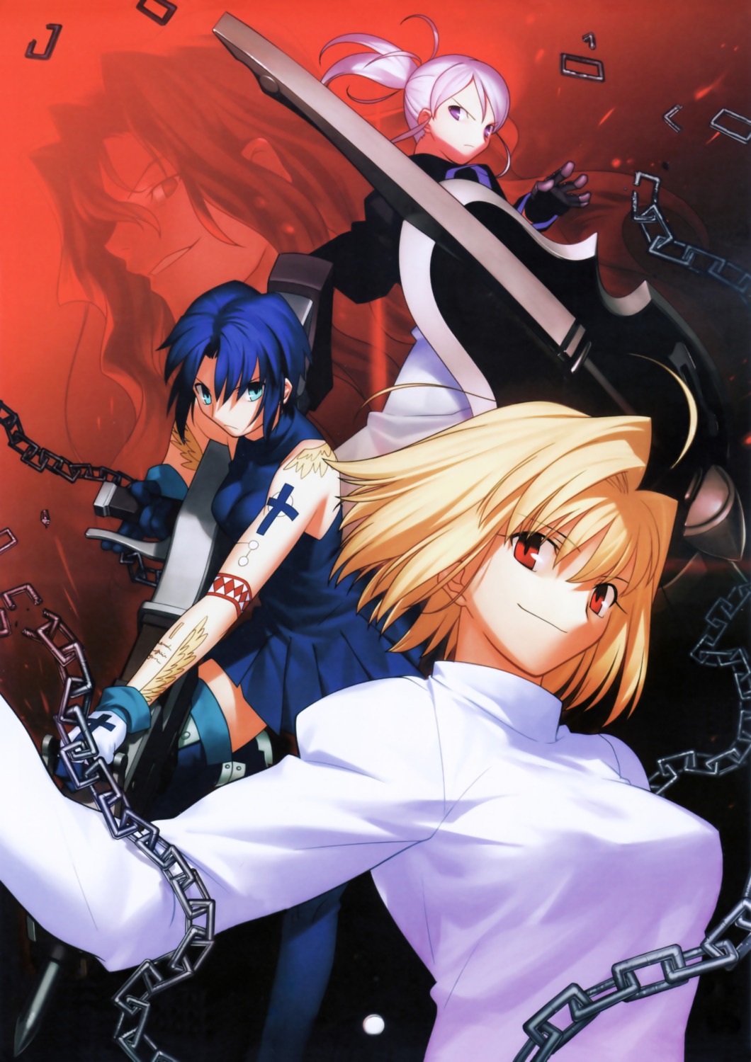 arcueid_brunestud, ciel, fixed, melty_blood, michael_roa_valdamjong, riesbyfe_stridberg, takeuchi_takashi, thighhighs