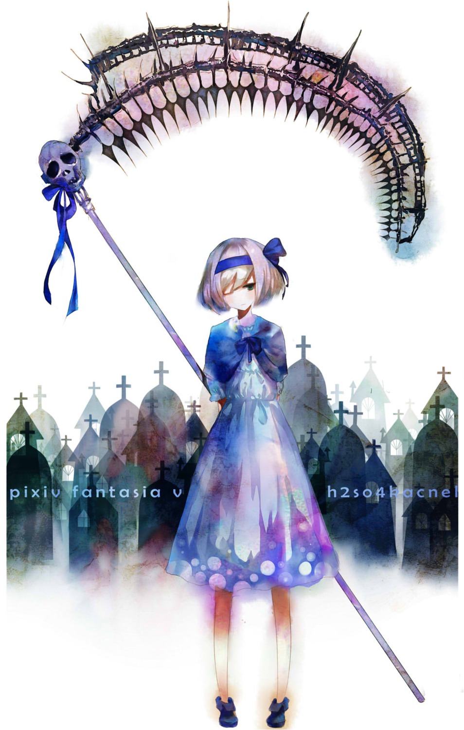 dress, h2so4kancel, jpeg_artifacts, pixiv_fantasia, pixiv_fantasia_v