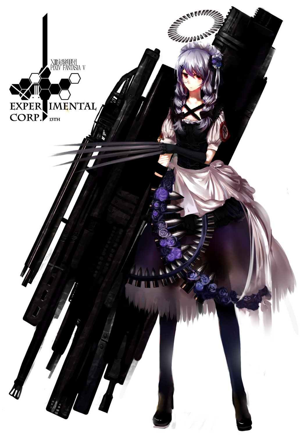 gun, h2so4kancel, pantyhose, pixiv_fantasia, pixiv_fantasia_v
