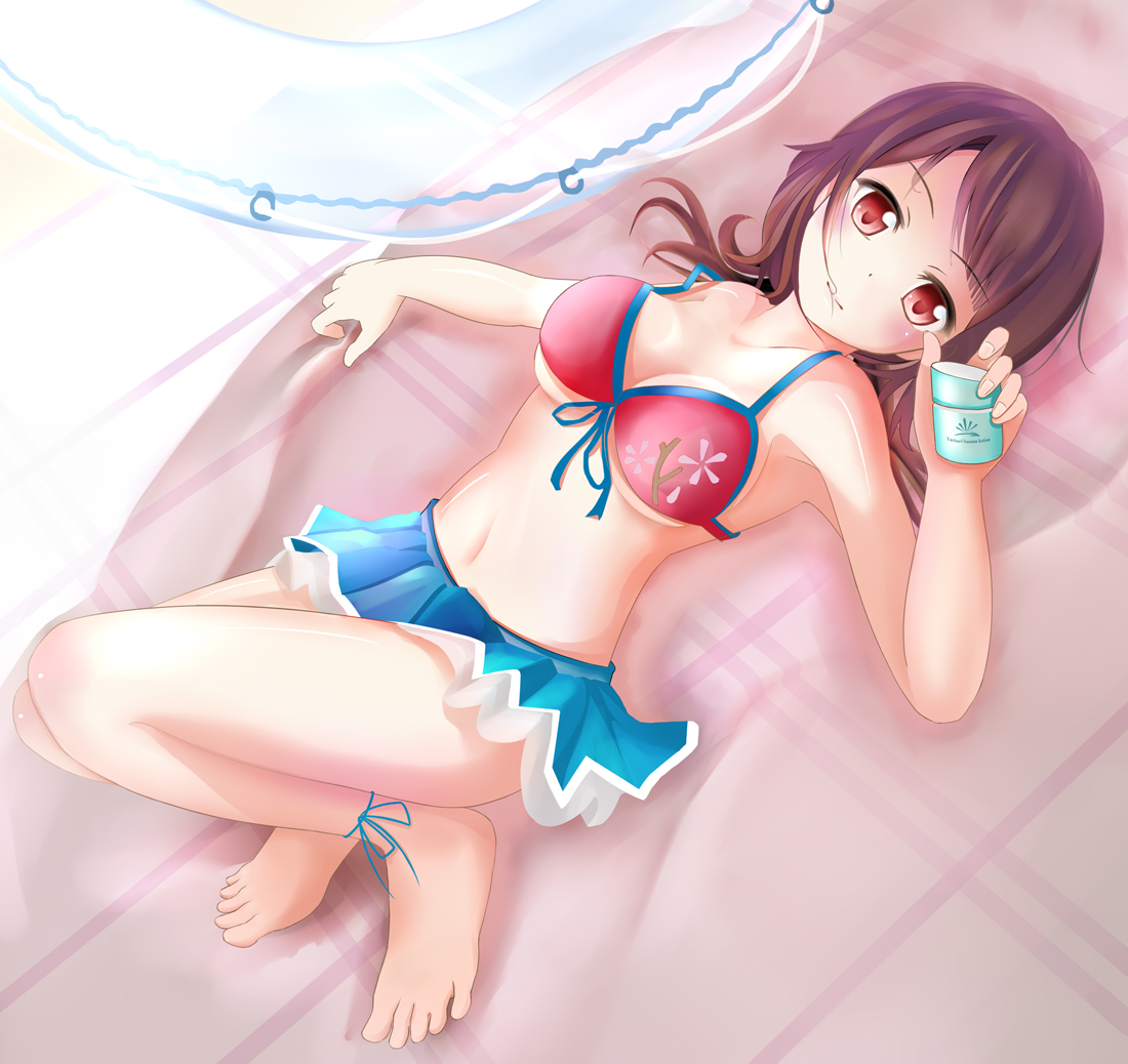 bikini, cleavage, miyabi_(miyabi), okita_sawa, swimsuits, tari_tari