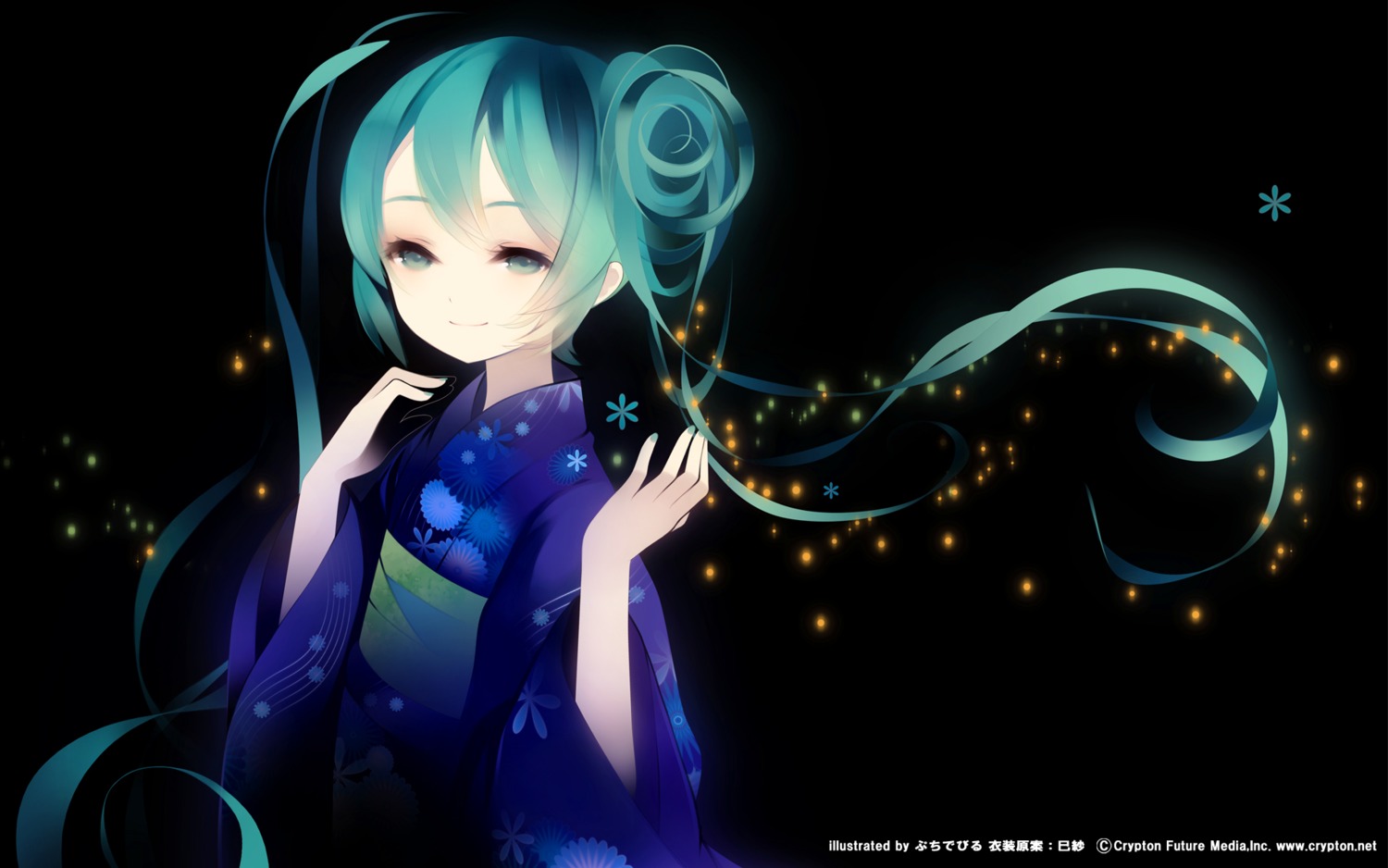hatsune_miku, putidevil, vocaloid, wallpaper, yukata
