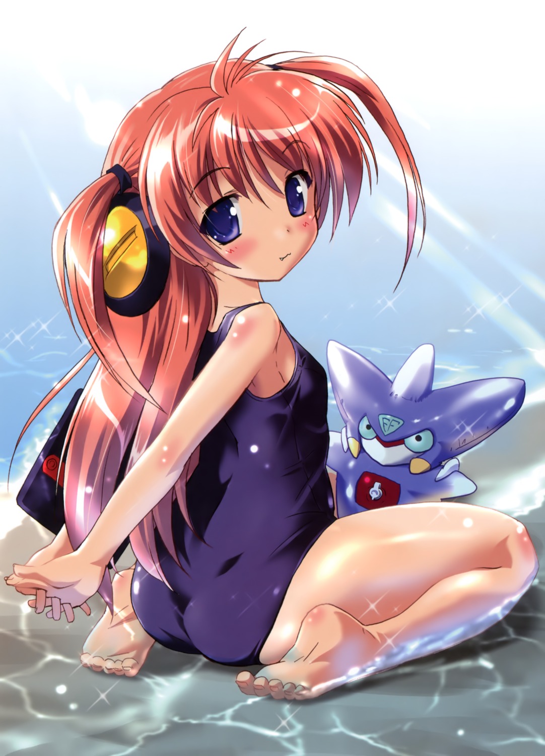 akatsuki_no_amaneka_to_aoi_kyojin, amaneka_machbuster, deep-blue_series, komatsu_e-ji, school_swimsuit, swimsuits