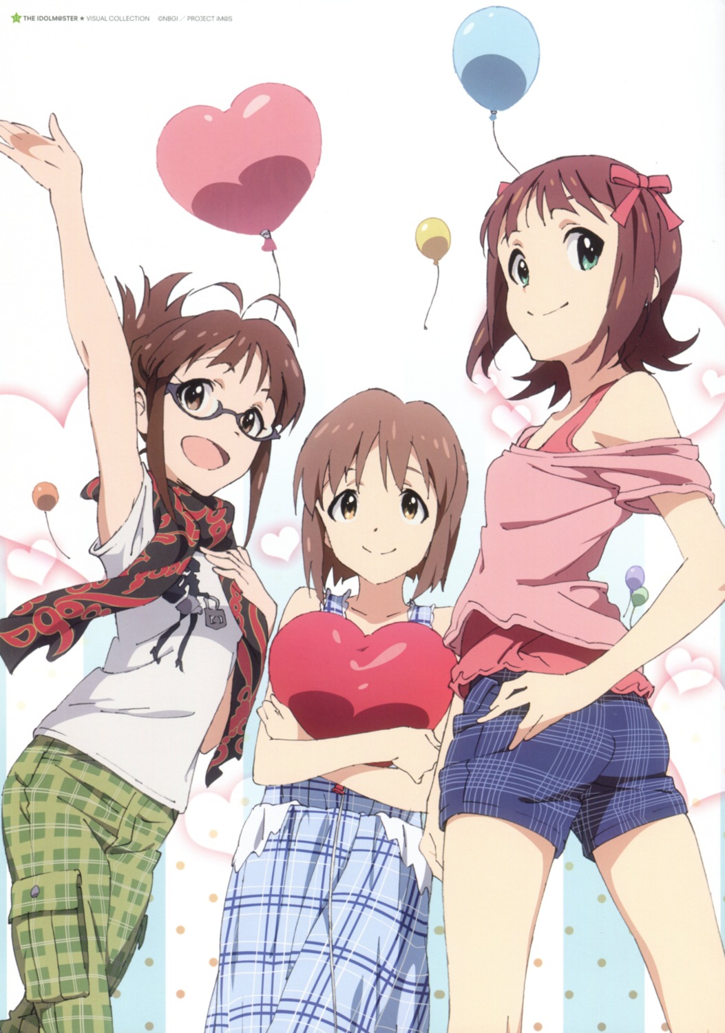 akizuki_ritsuko, amami_haruka, hagiwara_yukiho, megane, the_idolm@ster, uemura_jun