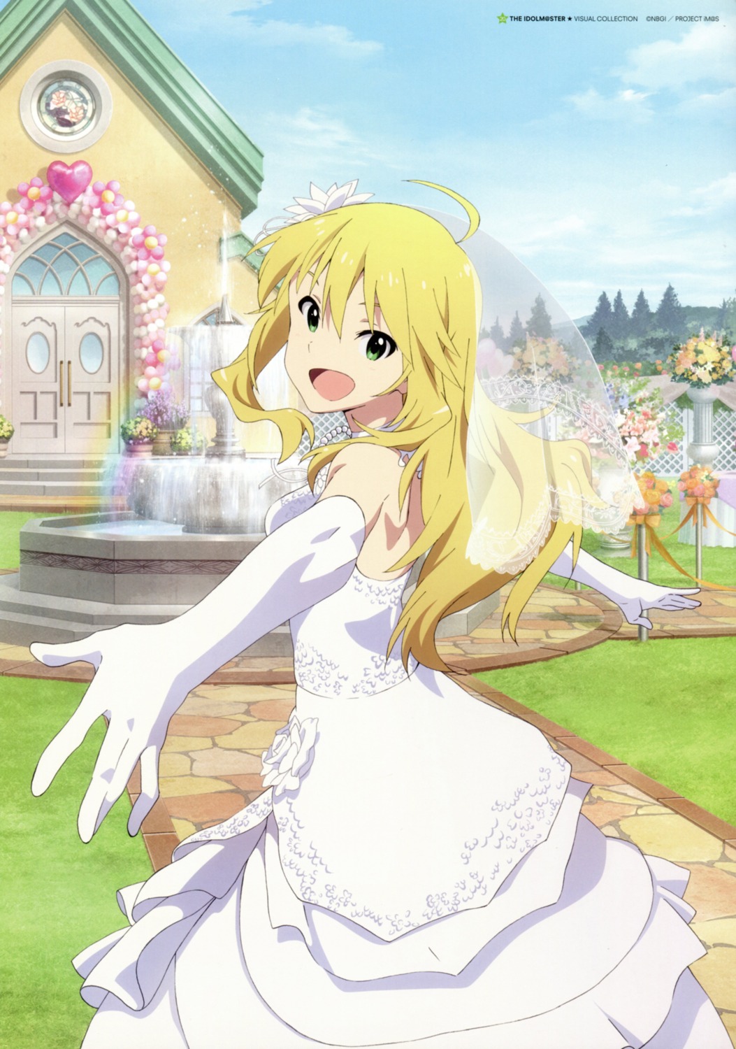 akai_toshifumi, dress, hoshii_miki, the_idolm@ster, wedding_dress